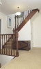A hardwood staircase to loft conversion
